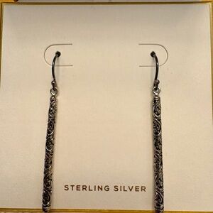 Annika Witt Oxidized Silver Drop Earrings